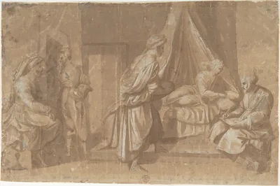 The Birth of Saint John the Baptist — Andrea del Sarto