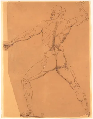 Nude Study — Antonio Canova · Anonymous, Italian, early 19th century