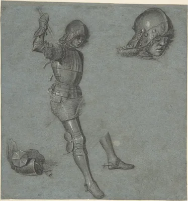 Studies of a Seated Youth in Armor — Vittore Carpaccio