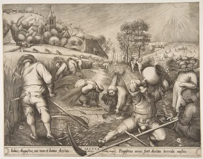 Summer (Aestas) from the series The Seasons — Pieter van der Heyden · Pieter Bruegel the Elder · Hieronymus Cock