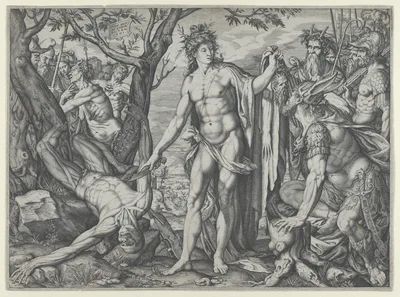 Apollo and Marsyas and the Judgment of Midas — Melchior Meier