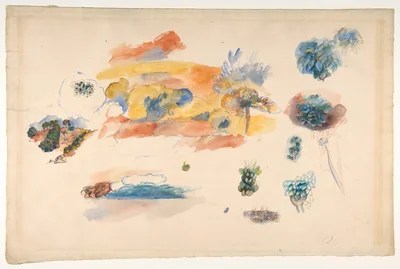 Studies of Landscape, Trees, and Exotic Fruit — Pierre-Auguste Renoir
