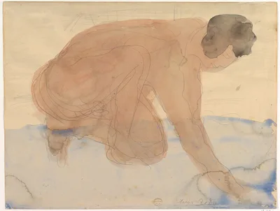 Nude Figure on Hands and Knees (Executioner) — Auguste Rodin