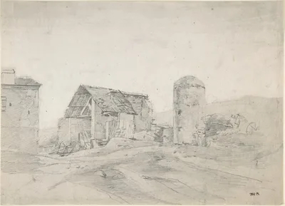 Farmyard in Normandy — Théodore Rousseau
