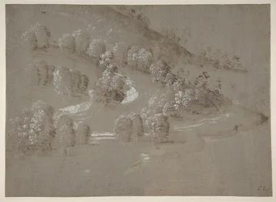 Landscape (recto); Landscape (verso) — Pietro Perugino