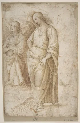 Two Figures of Angels Standing — Pietro Perugino