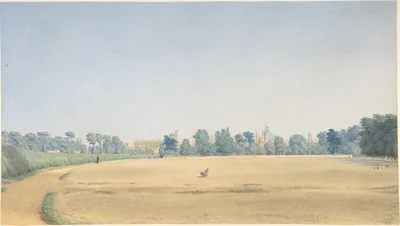 View of University Park looking towards New College, Oxford — William Turner