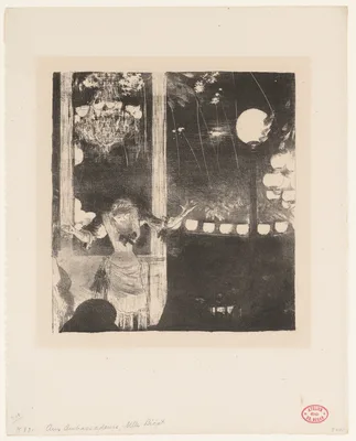 Mademoiselle Bécat at the Café des Ambassadeurs, Paris — Edgar Degas · Emélie Bécat