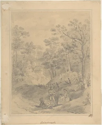 Landscape with Figures — Thomas Gainsborough · George Frost