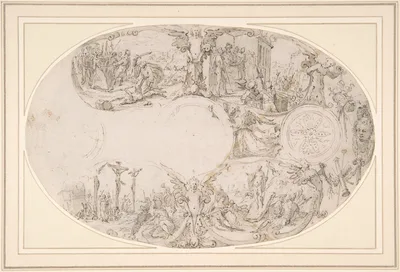 Design for a Silver Vessel with Scenes from the Passion of Christ — Paulus van Vianen