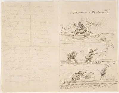 Illustrated letter to M. Roland — Rosa Bonheur