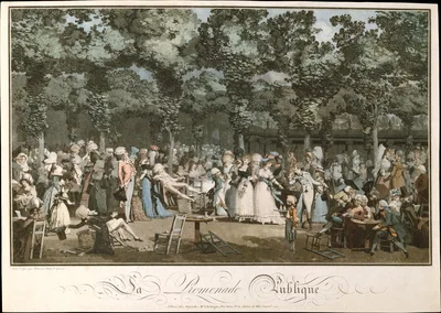 The Public Promenade — Philibert-Louis Debucourt
