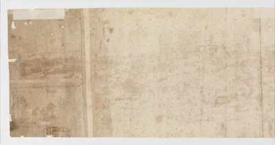 View of Rome from the Janiculum in the South-West; verso: Sketch of buildings and plants — Anton van den Wyngaerde