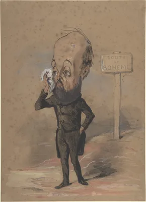 Caricature of Henri Mürger — Nadar · Henri Murger