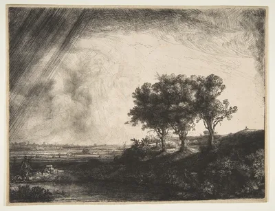The Three Trees — Rembrandt