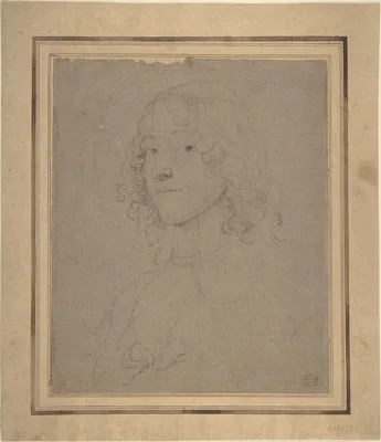 Portrait Study — Sir Peter Lely (Pieter van der Faes) · Anthony van Dyck