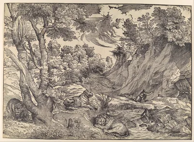 St. Jerome in the Wilderness — Titian (Tiziano Vecellio) · Giovanni Britto · Nicolò Boldrini