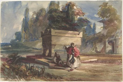 Oriental Scene — William Makepeace Thackeray · William James Müller