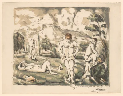 The Large Bathers (Les Baigneurs) — Paul Cézanne