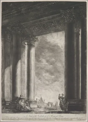 A View of the Vestibule of Santa Maria Maggiore at Rome — Georges-François Blondel