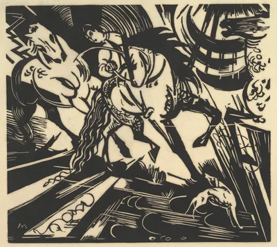 The Riding School — Franz Marc
