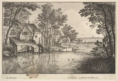 The Angler — Pieter Bruegel the Elder · Wenceslaus Hollar