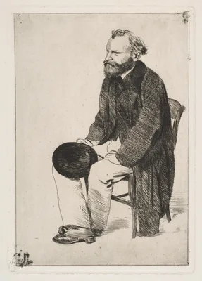 Édouard Manet, Seated, Turned to the Left — Edgar Degas · Edouard Manet