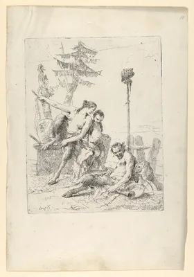 Satyr Family (Pan and his Family), from the Scherzi — Giovanni Battista Tiepolo