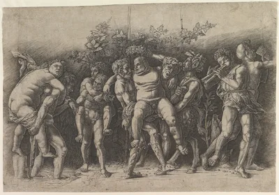 Bacchanal with Silenus — Andrea Mantegna