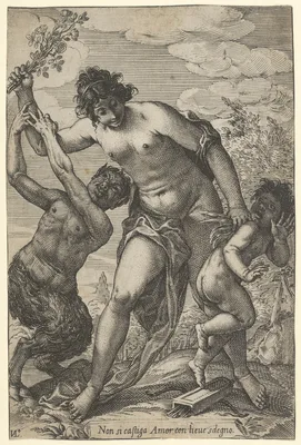 Venus Whipping Cupid with Roses — Giovanni Valesio