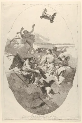 Venus entrusting Cupid to Time — Giovanni Domenico Tiepolo · Giovanni Battista Tiepolo