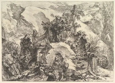 The Skeletons, from "Grotteschi" (Grotesques) — Giovanni Battista Piranesi · Giovanni Bouchard