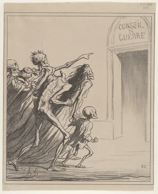 The Witnesses - The War Council — Honoré Daumier