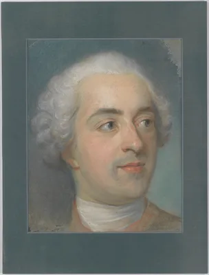 Préparation for a Portrait of Louis XV (1710-1774) — Maurice Quentin de La Tour