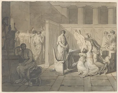 The Lictors Bringing Brutus the Bodies of his Sons — Jacques-Louis David