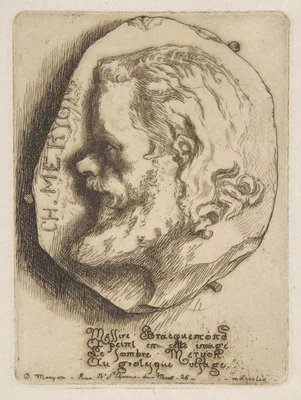 Portrait of Charles Meryon, in profile — Félix Bracquemond · Charles Meryon · Charles Meryon · Charles Meryon