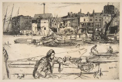 Black Lion Wharf — James McNeill Whistler