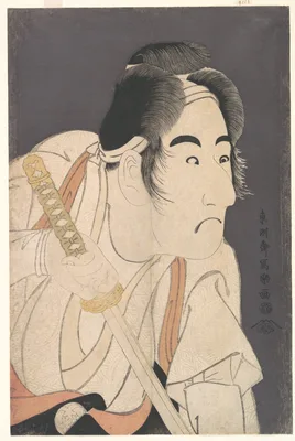東洲斎写楽画  二世坂東三津五郎の石井源蔵   『花菖蒲文禄曽我』 · Bandō Mitsugorō II as Ishii Genzō in the Play "Hana-ayame Bunroku Soga" — Sharaku