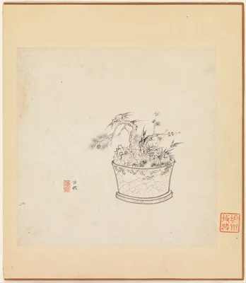 明/清   陳洪綬  橅古圖   冊 · Miscellaneous Studies — Chen Hongshou