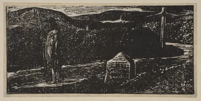 Colinet's Journey: Milestone Marked 'LXII Miles to London', from Thornton's "Pastorals of Virgil" — Robert John Thornton · William Blake · Virgil