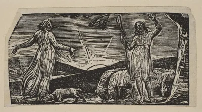 Thenot Remonstrates With Colinet, from Thornton's "Pastorals of Virgil" — Virgil · William Blake · Robert John Thornton