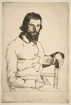 Portrait of Charles Meryon — Félix Bracquemond · Charles Meryon