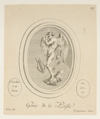 Genie de la Poësie — Madame de Pompadour