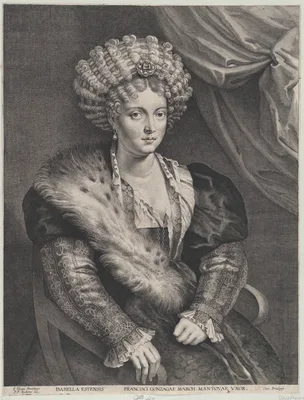 Portrait of Isabella d'Este — Peter Paul Rubens · Lucas Vorsterman I · Peter Paul Rubens · Titian (Tiziano Vecellio) · Isabella d'Este, Marchesa of Mantua