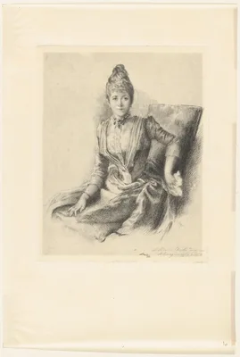 Portrait of Mlle Quivoron — Marie Bracquemond