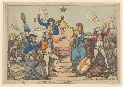 A Touch on the Times — Thomas Rowlandson · S. W. Fores