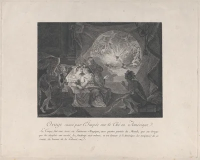 Orage causé par l'Impôt sur le Thé en Amérique — anonymous