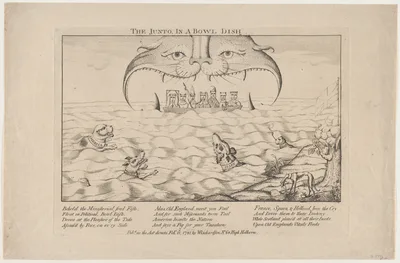 The Junto in a Bowl Dish — William Richardson · Anonymous, British, 18th century