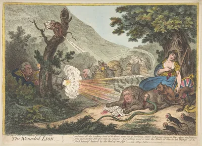 The Wounded Lion — James Gillray · Hannah Humphrey