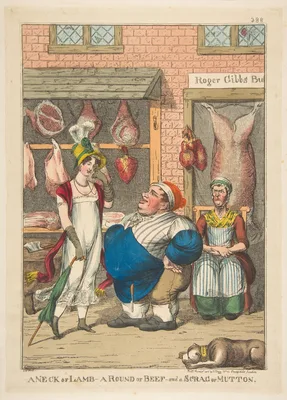 A Neck of Lamb, a Round of Beef, and a Scrag of Mutton — Charles Williams · Thomas Tegg